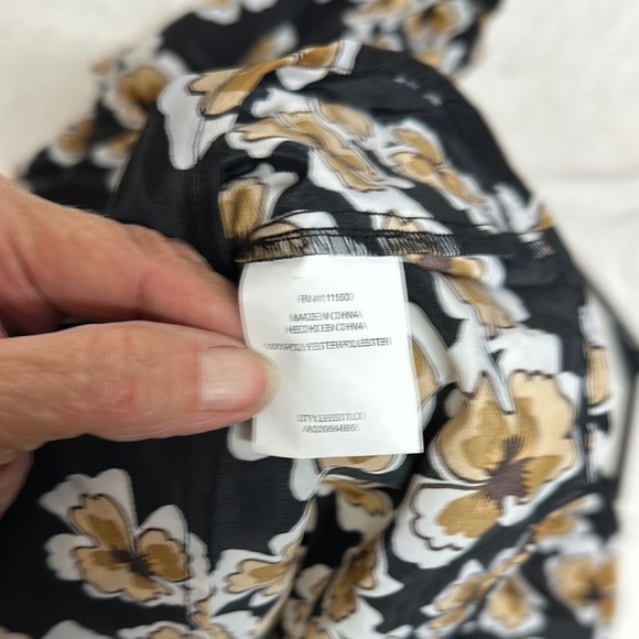 As U Wish Black and Gold Floral Mini Dress - Picture 7 of 9